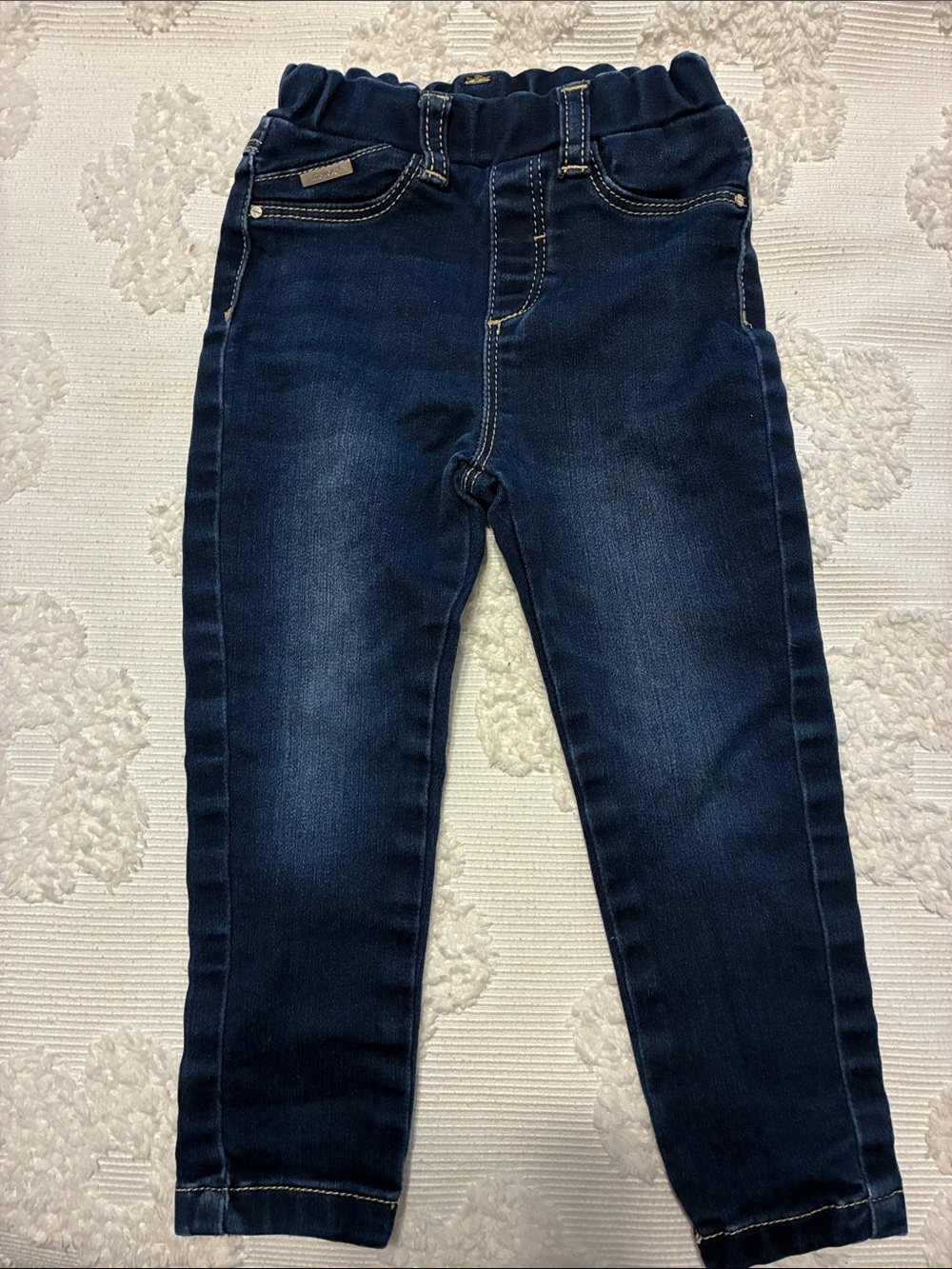 Mayoral Girls Navy Skinny Pull-On Jeans